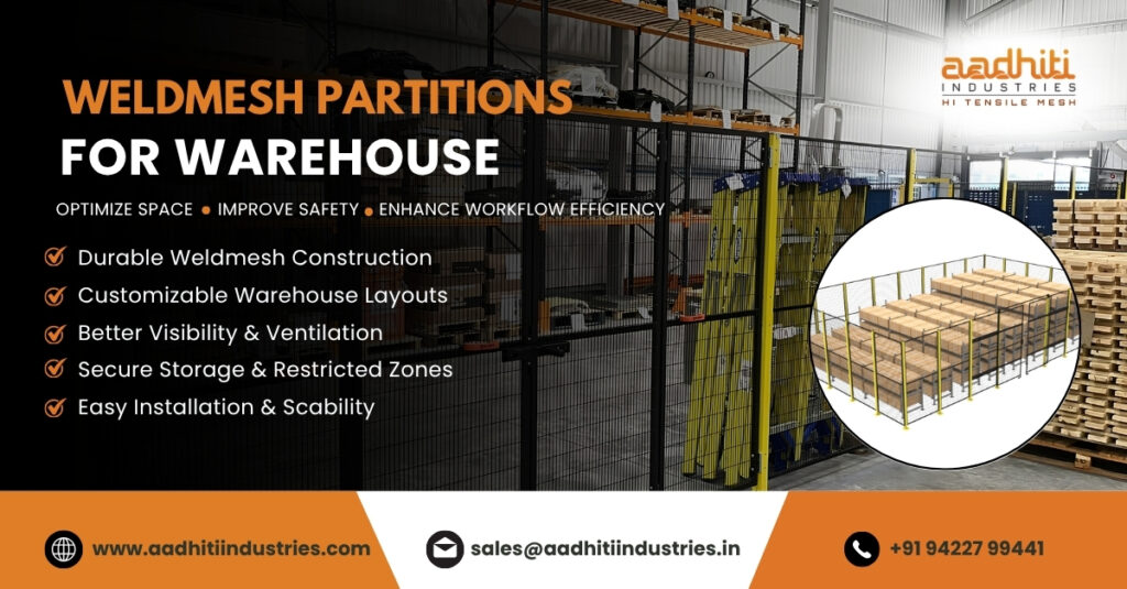 weldmesh partitions for warehouses